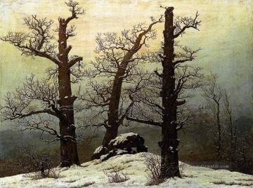  friedrich - Dolmen im Schnee romantischen Caspar David Friedrich